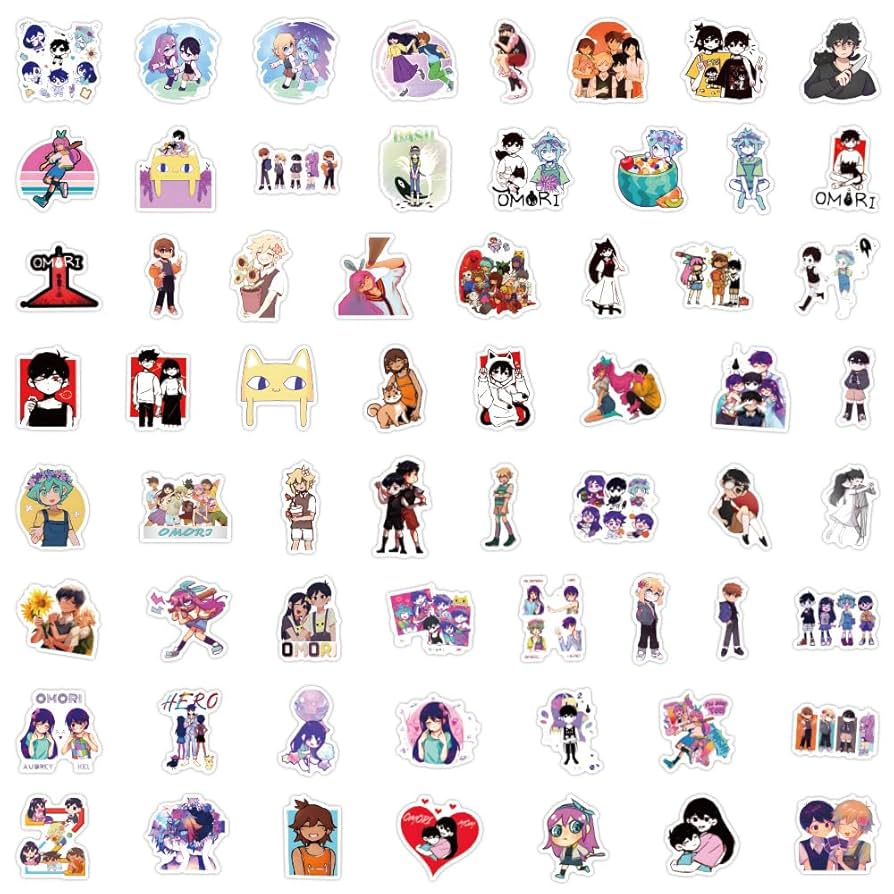 OMORI ステッカー ポストカード fangamer オモリ 7点セット OMORI - Lenticular Emotions Pin Combo - Fangamer Europe